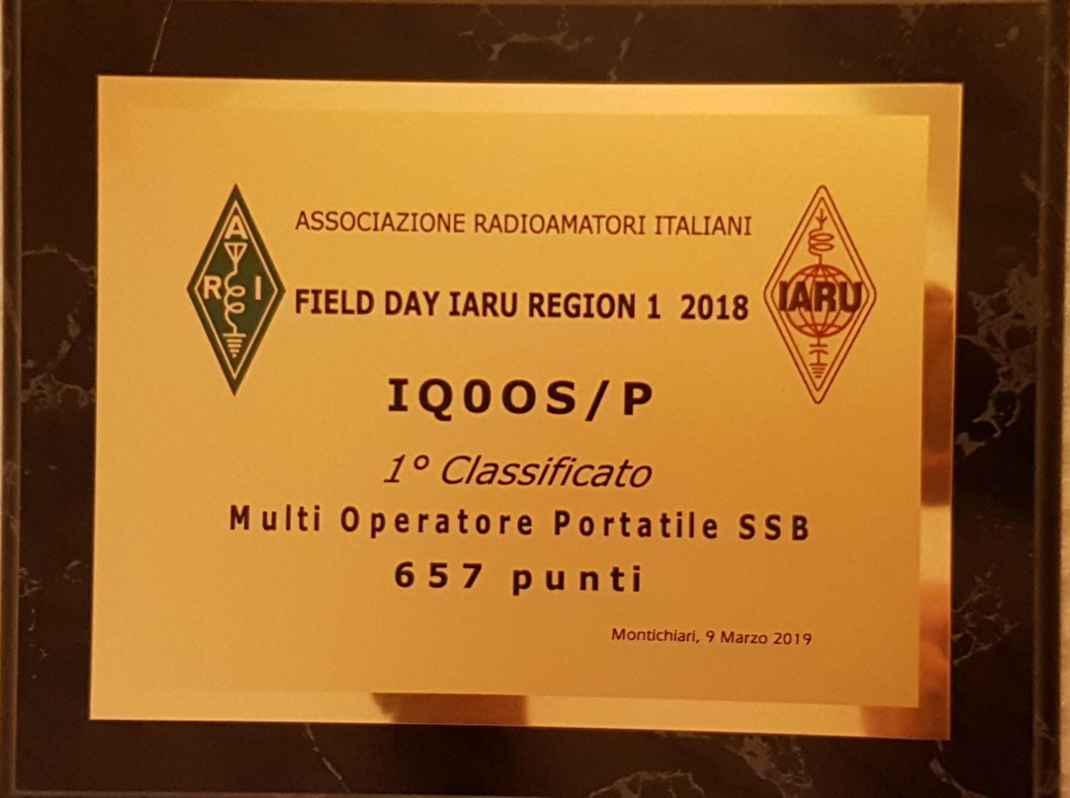 field day IARU Region 1 2018